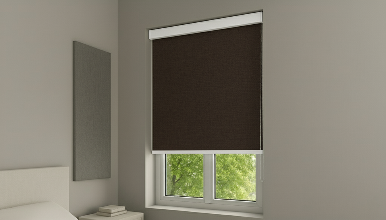 Rolgordijn Verduisterend - Diepbruin