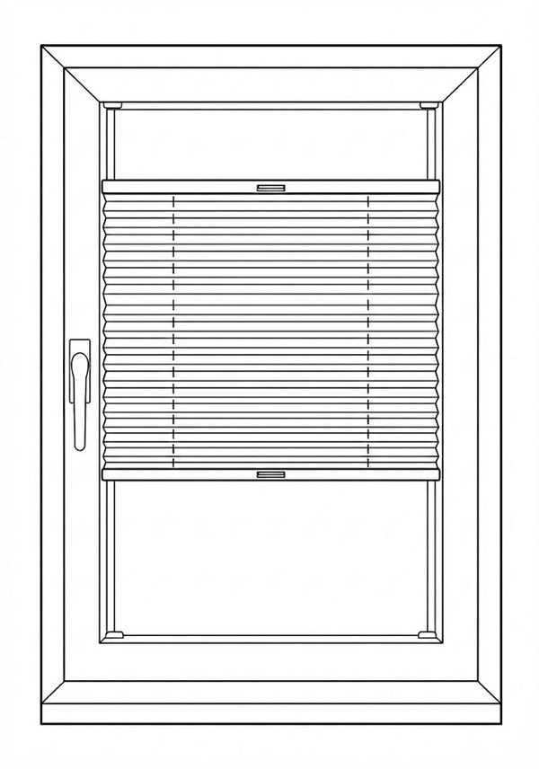 Plisségordijn Ingespannen
