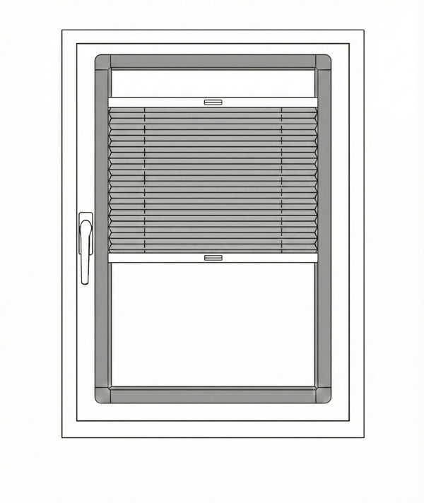 Plisségordijn Easy Click (Zonder Boren)