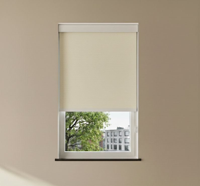 Rolgordijn Verduisterend Cassette - Beige